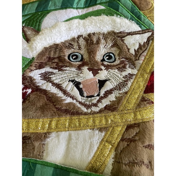 Holiday Time Christmas Sweater Mens 2XL Cat Gift Box Ugly Xmas Party Novelty - Picture 2 of 10